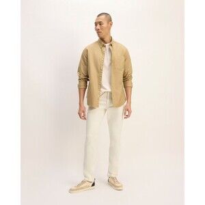 Everlane Men’s Cream Organic Cotton Slim‑Fit Jeans 32x32 – Sustainable Denim EUC